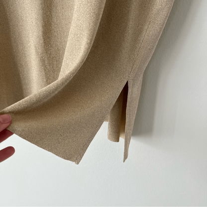 Ming Wang Metallic Gold Shimmer Tank Shell Top Plus Size 3X