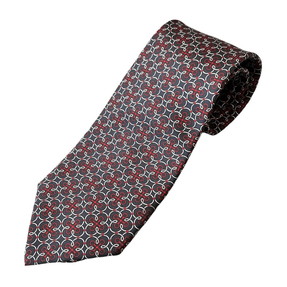 Christian Dior Silk Necktie Geometric Tie