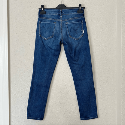 MOTHER The Looker Crop Jeans Size 25 Cry Of The Peacock