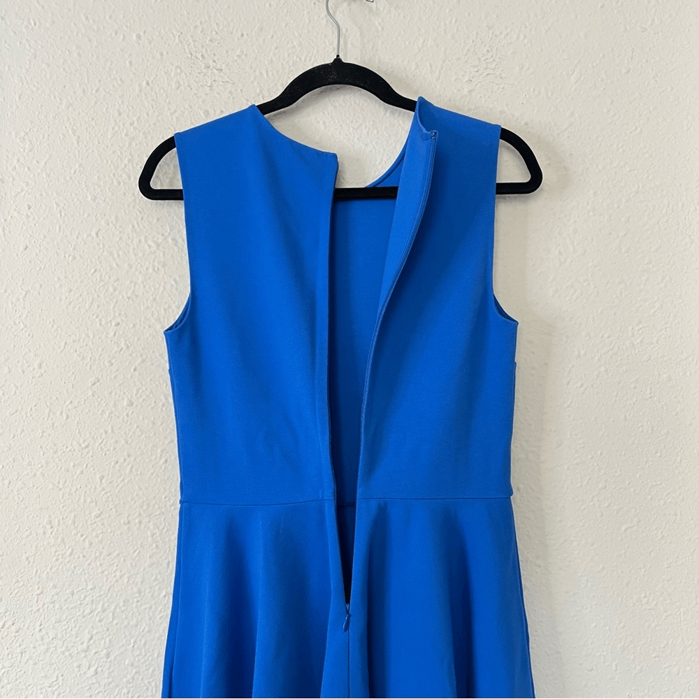 Diane Von Furstenberg Jeannie Electric Blue Fit and Flare Mini Skater Dress 6