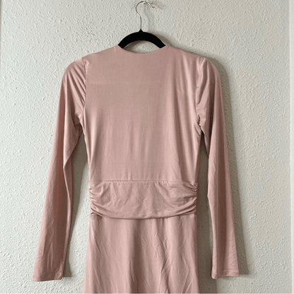 NBD Coco Dress In Off Slate NEW Size Small Long Sleeve Mini Bodycon Cocktail