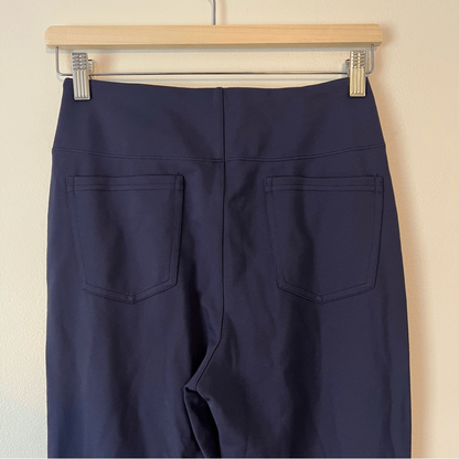 HALARA Flex High Waisted Slight Flare Work Pants Navy Blue NEW Size Small
