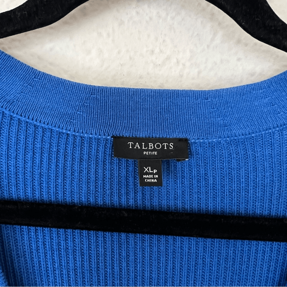 Talbots Ombre Cardigan Sweater in Blue Size XL Petite