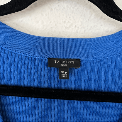 Talbots Ombre Cardigan Sweater in Blue Size XL Petite