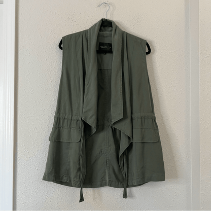 Sanctuary Army Green Utility Vest Size Large