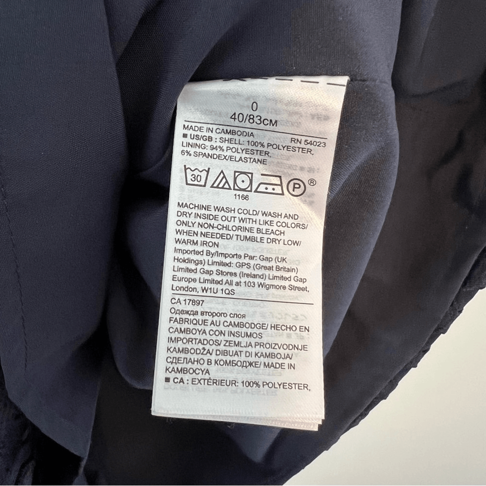 Banana Republic Lace Shift Dress Short Sleeve NEW Navy Blue Size 0