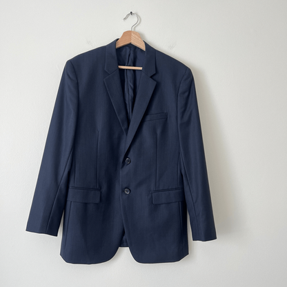 Theory Men's XYLO NP OSTRO Blazer Navy Blue 100% Wool 2 Button Classic 40R