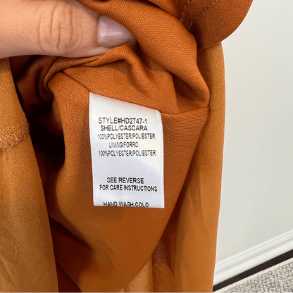 Jessakae Collection Marigold Long Maxi Dress Size Small Chiffon