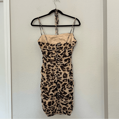 Runaway The Label Acadia Leopard Mini Dress NEW Size Small