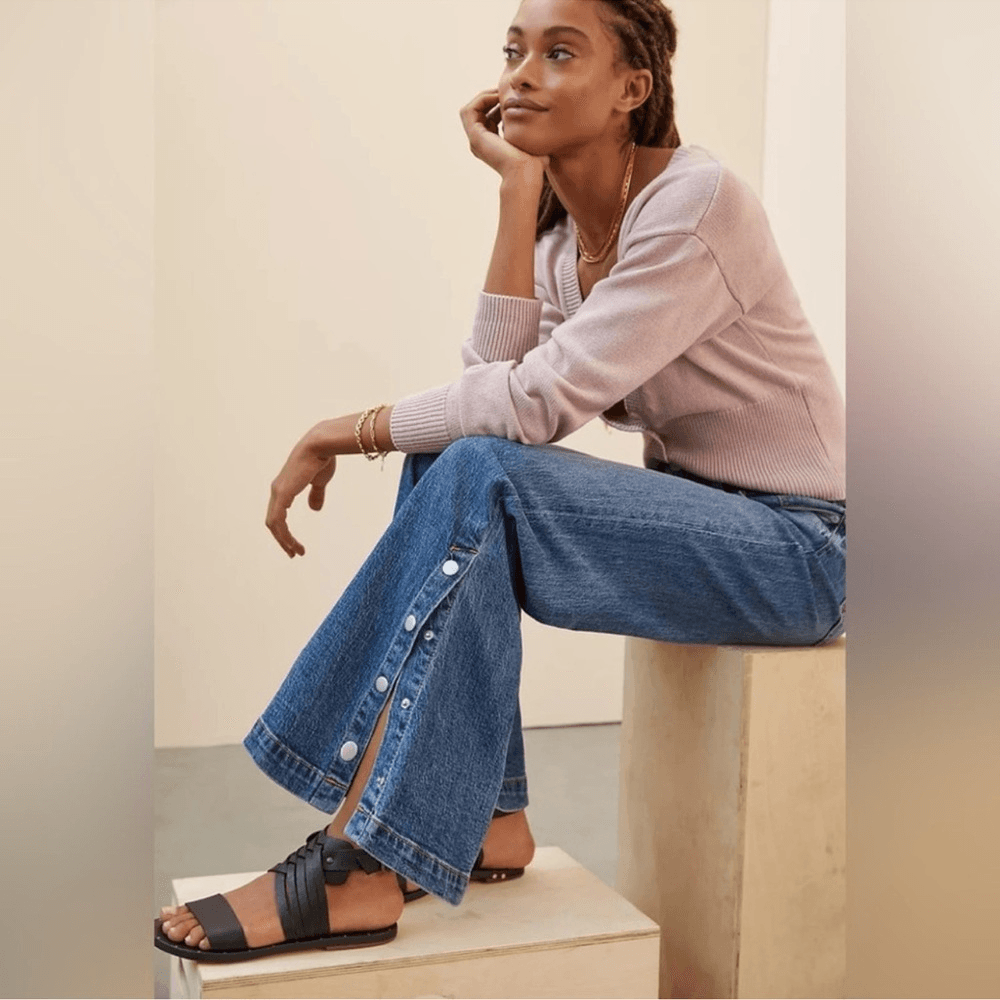 Anthropologie Pilcro Darted Wide-Leg Jeans NEW Plus Size 18W