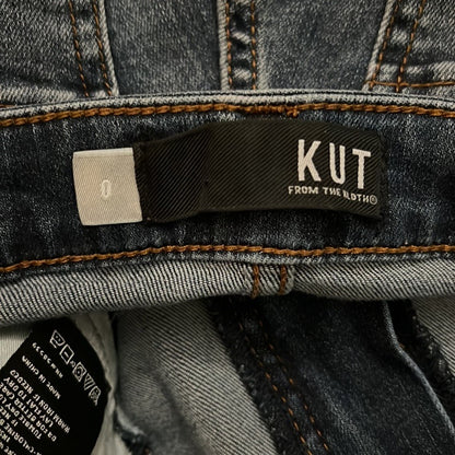 Kut From The Kloth Connie Ankle Skinny Jeans Raw Hem Size 0