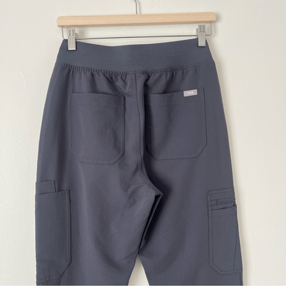 FIGS Technical Collection Yola Skinny Scrub Pants Charcoal Gray Size Small