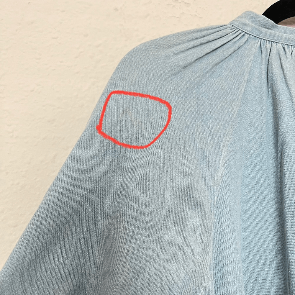 Anthropologie Ne Quittez Pas Denim Tassel Embroidered Swing Dress NEW Size M