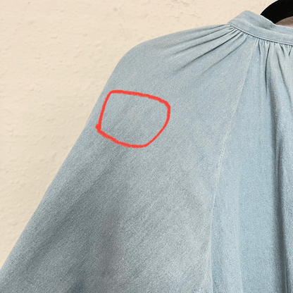 Anthropologie Ne Quittez Pas Denim Tassel Embroidered Swing Dress NEW Size M