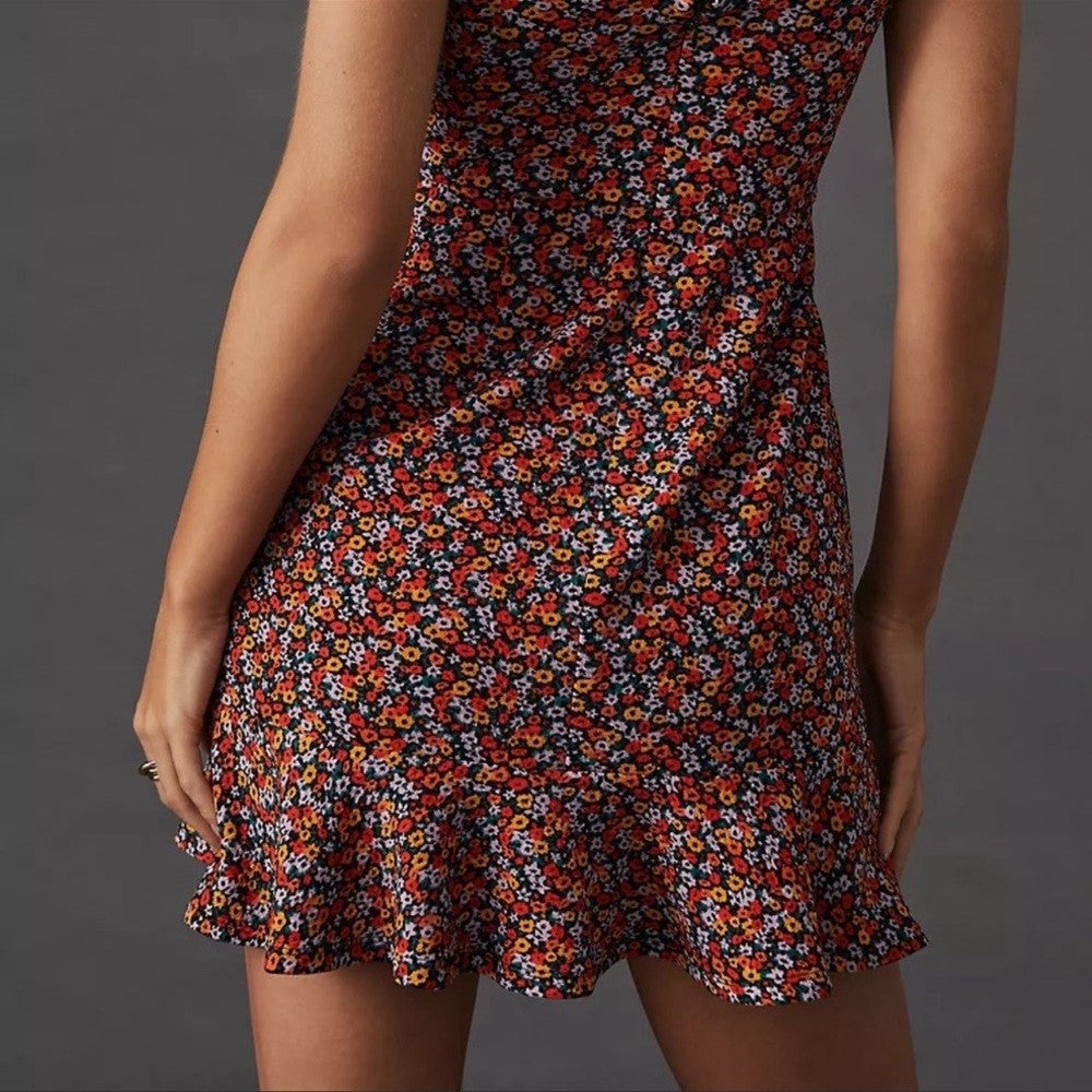 Anthropologie Hutch Ditsy Floral Corset Mini Dress NEW Size Large