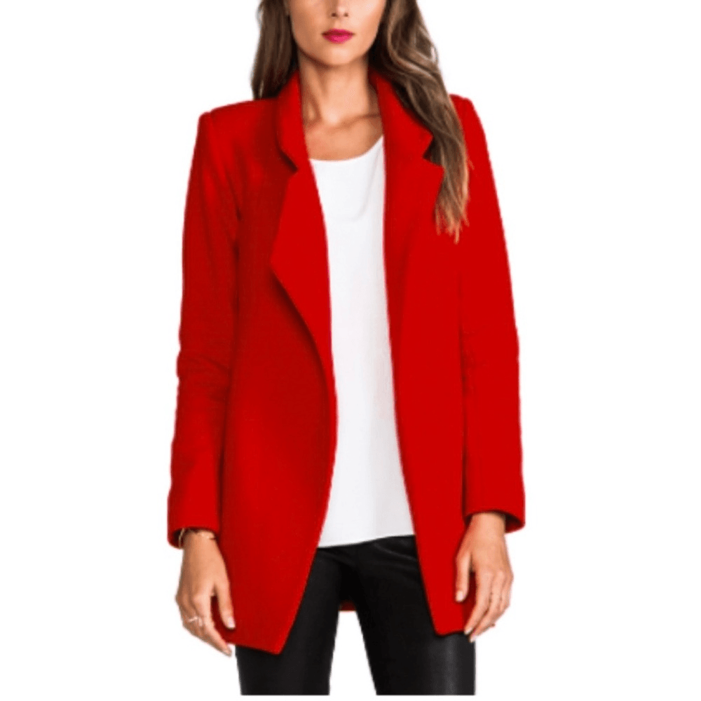 NICHOLAS Red Wool Cashmere Coat Size 6