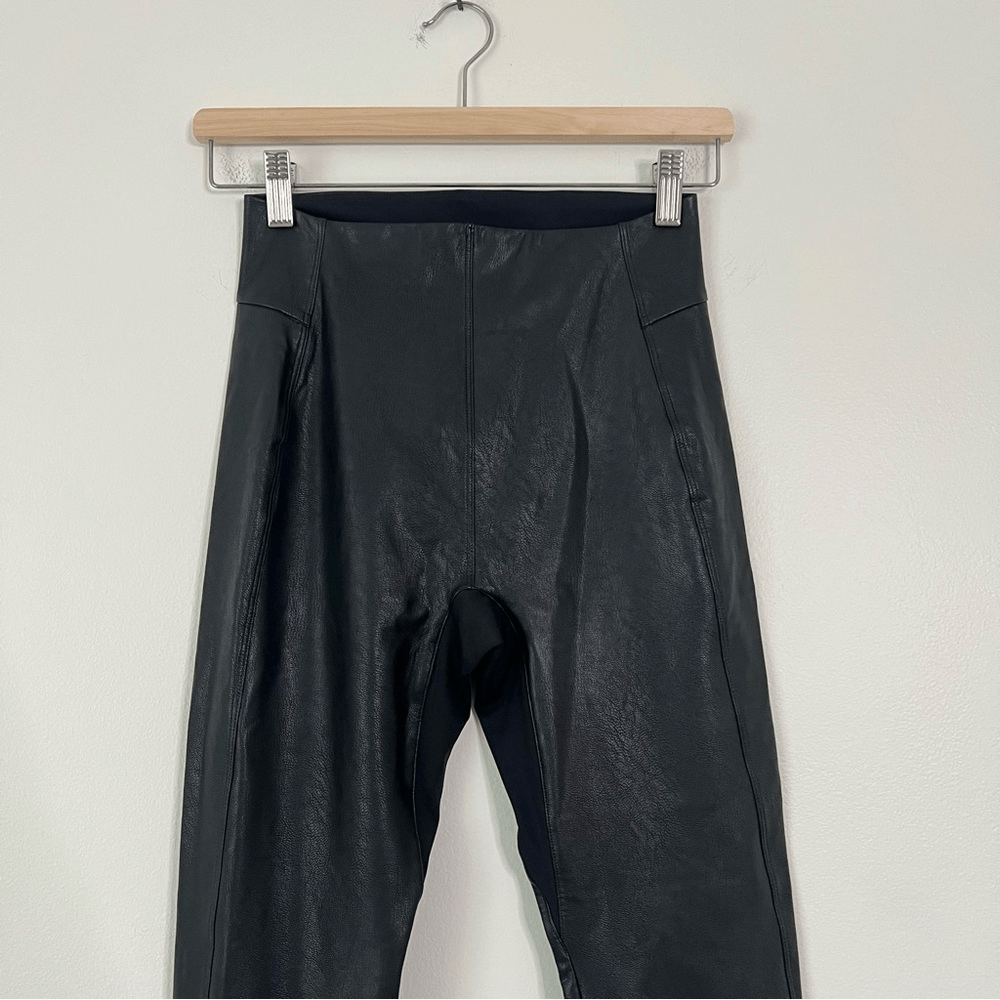 Honeylove Vegan Leather The Perfect Dressy Leggings XS NEW Black