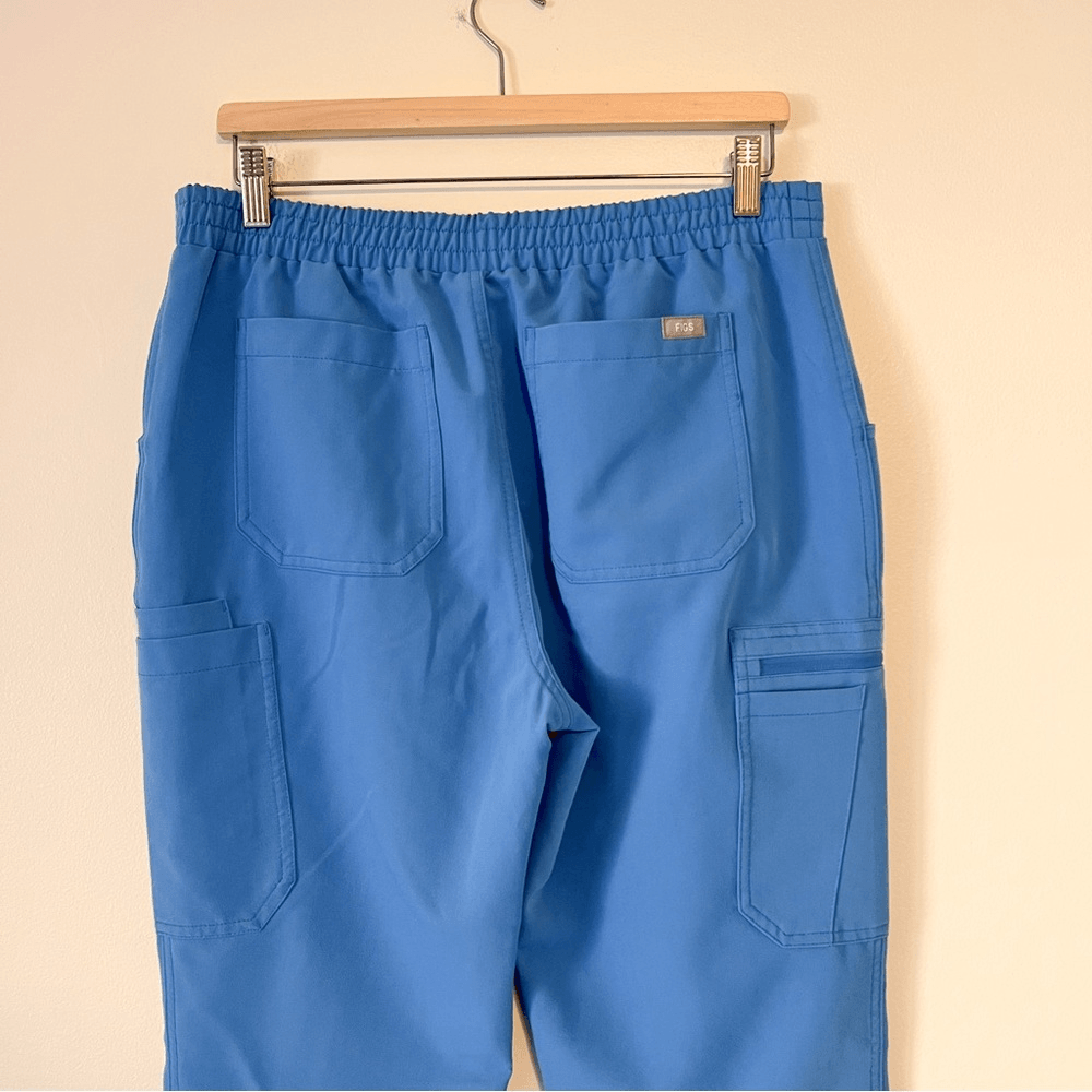 Figs Yola Skinny Scrub Pants in Blue Size M Tall