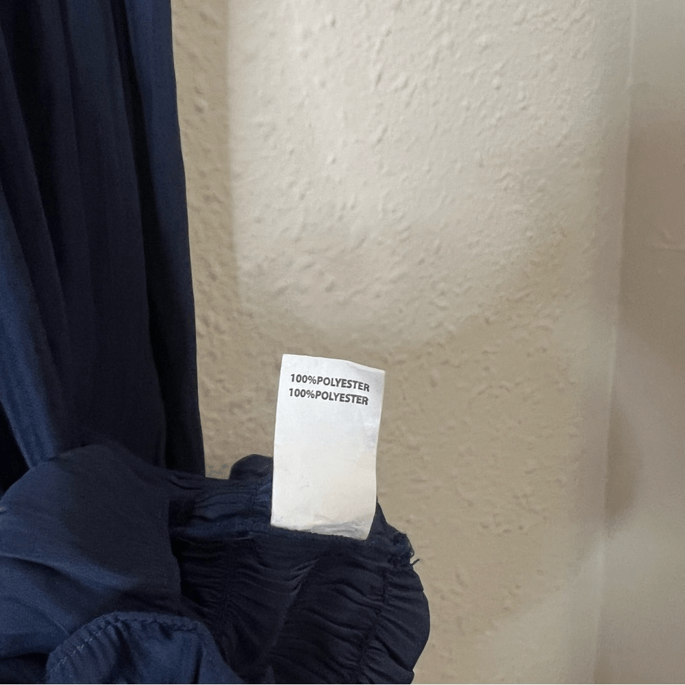 Ramy Brooks Lauren Cold Shoulder Blouse Navy Blue Size XS Long Sleeve