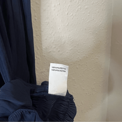 Ramy Brooks Lauren Cold Shoulder Blouse Navy Blue Size XS Long Sleeve