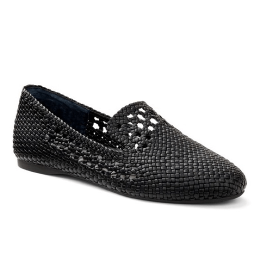 Birdies The Starling Woven Flat Loafer in Black Size 7,5