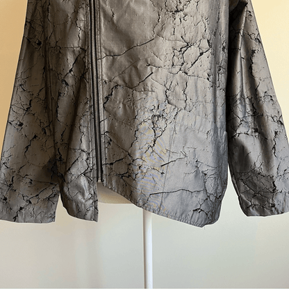 Sun Kim Gray Lightweight Asymmetrical Jacket Size Large