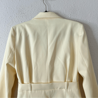 ZARA Butter Yellow Blazer Mini Dress  Blogger Favorite Size Small