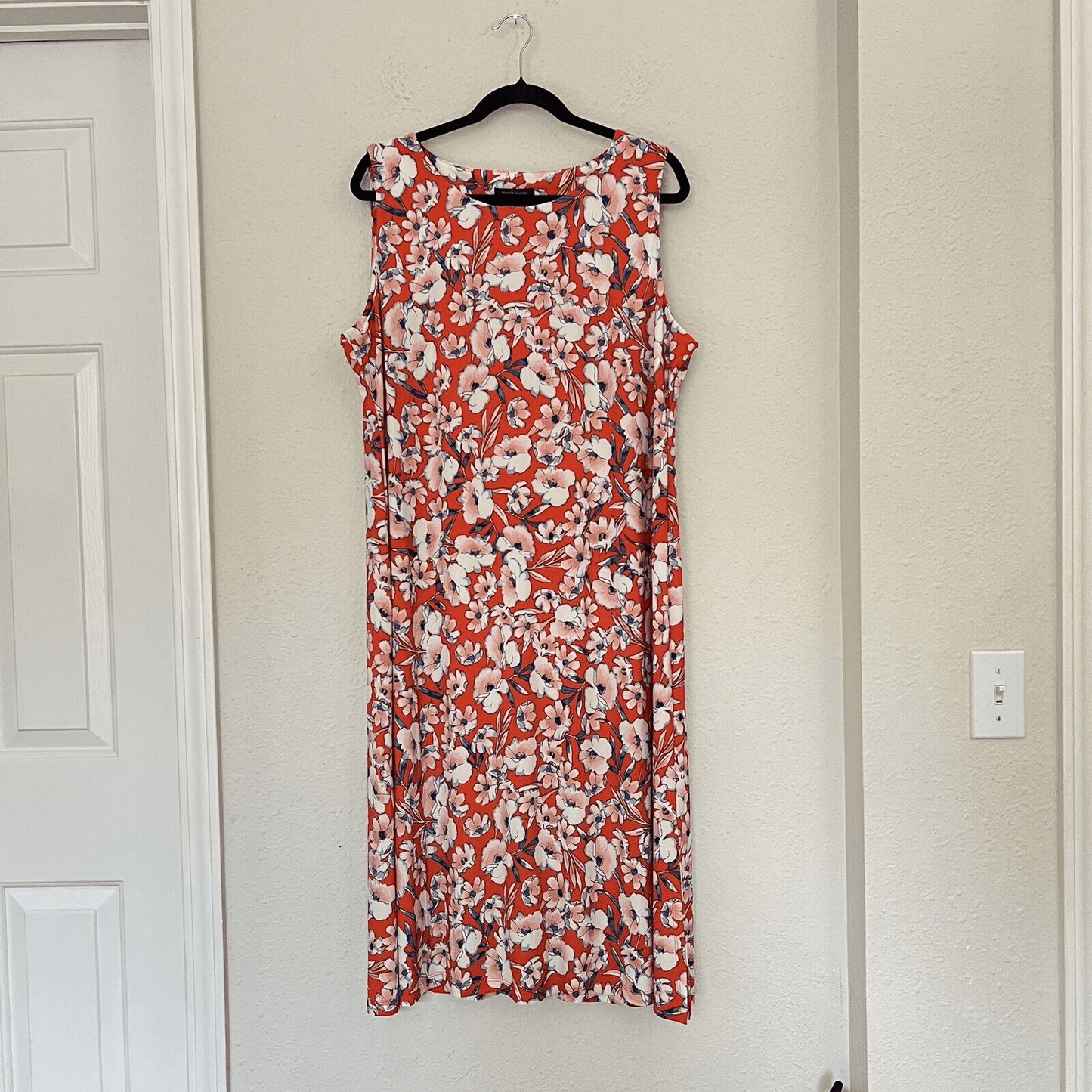 NEW Tommy Hilfiger Floral Midi Shift Dress Plus Size 18