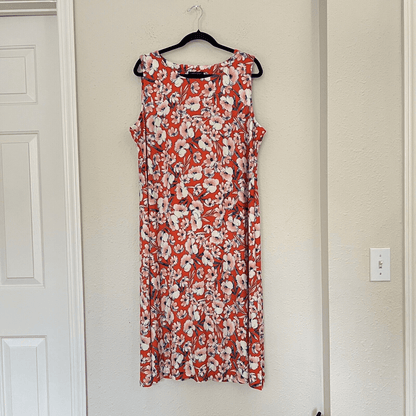 NEW Tommy Hilfiger Floral Midi Shift Dress Plus Size 18