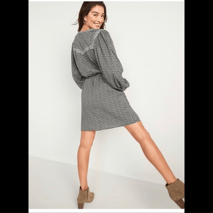 Old Navy Oversized Long Sleeve Mini Swing Dress Plus Size 3X