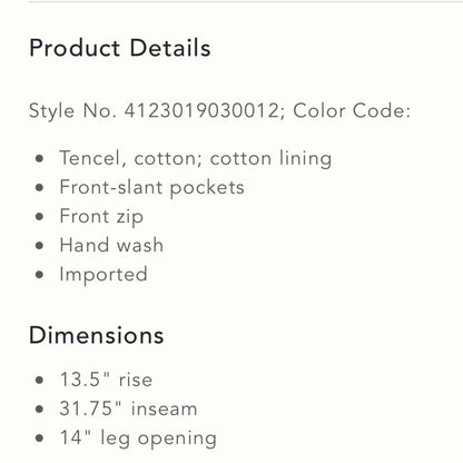 Anthropologie Essentiel Antwerp Wide-Leg Beach Pants NEW Size 10