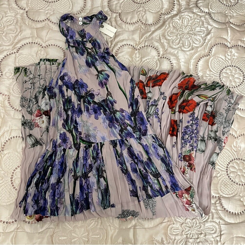 Anthropologie Petaline Midi Dress Varun Bahl NEW Size 2 Petites