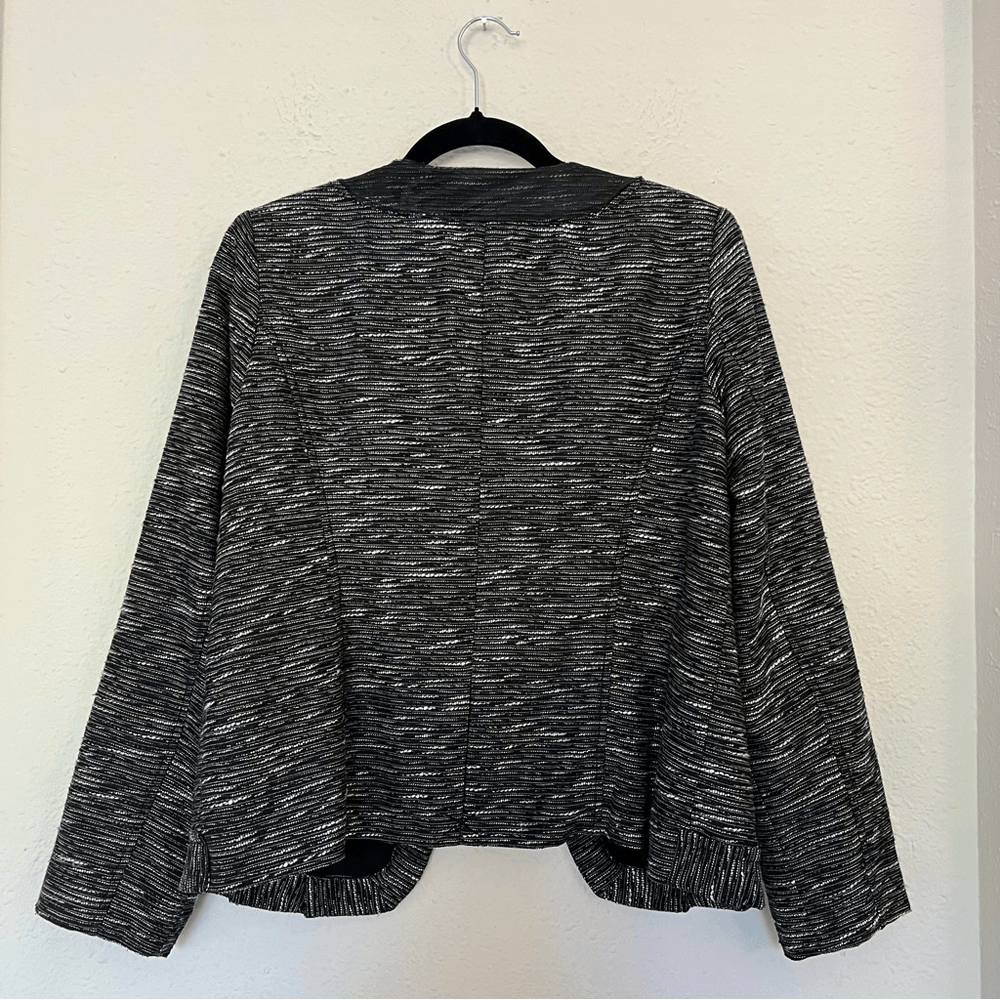 Chico’s Wool Blend Textured Blazer Jacket Size 1 / M(8)