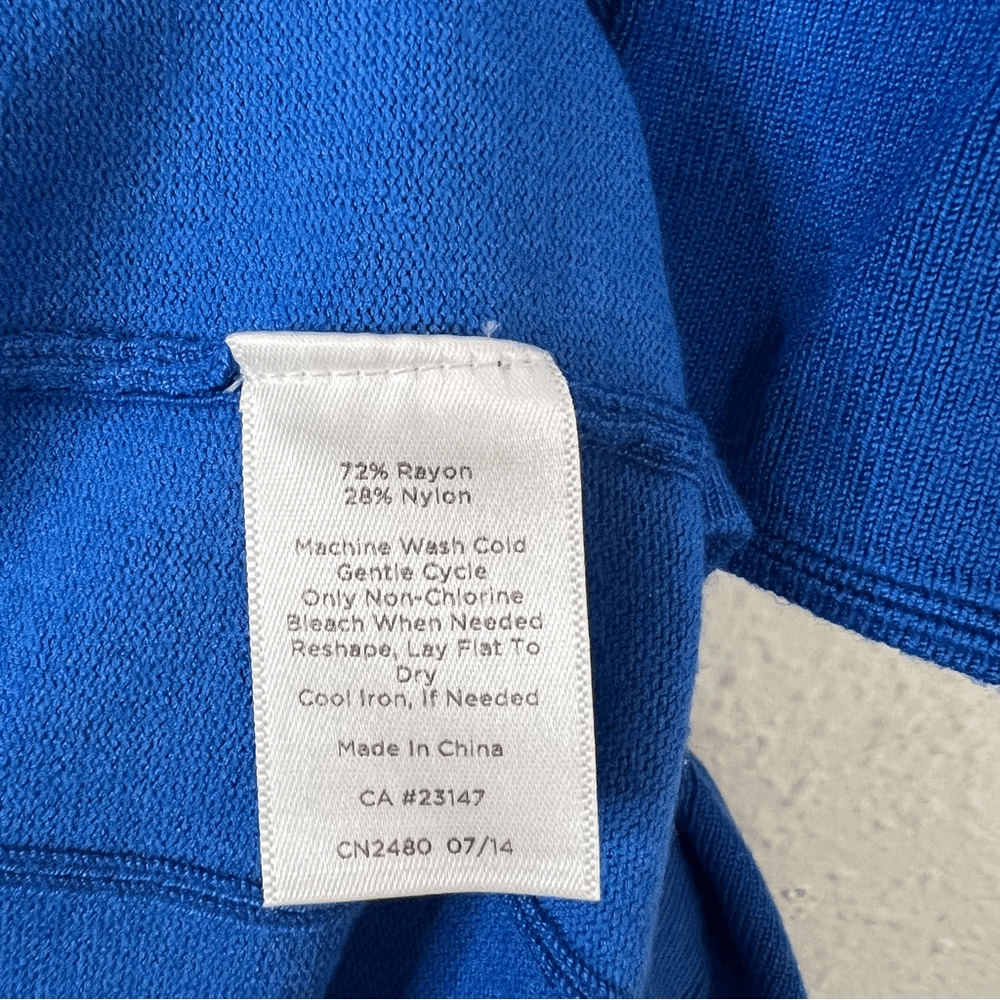 Talbots A-line Knit Dress in Blue NEW Size Large