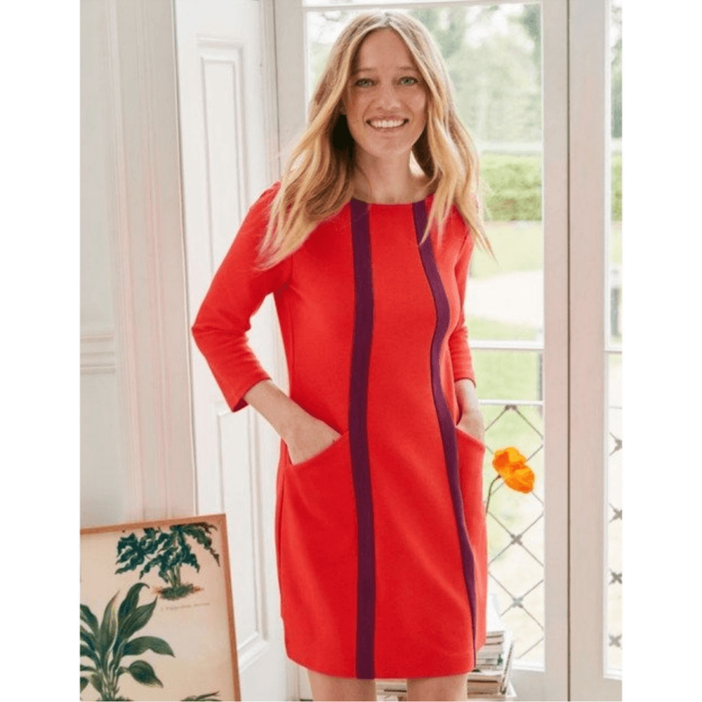 NEW Boden Anita Ottoman Textured Ribbed Tunic Dress Size 4