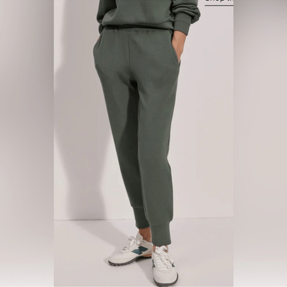 Varley The Slim Jogger Pants Double Soft in Green Size Medium