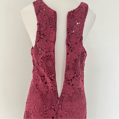 WAYF Lace Mini Dress Floral Cocktail Wedding Guest Size Medium