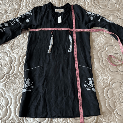 Anthropologie Ivanhoe Black Mini Tunic Dress by Dolan NEW Size XS