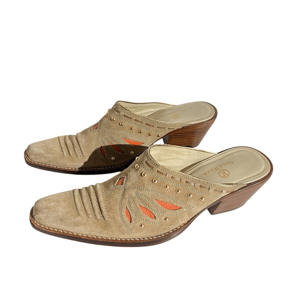 Cole Haan Morgan Western Mule Size 9,5 in Tan