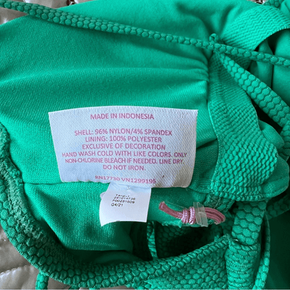 Stoney Clover Lane x Target V-Neck Textured Cheeky High-Leg One Piece Swimsuit S