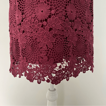 WAYF Lace Mini Dress Floral Cocktail Wedding Guest Size Medium