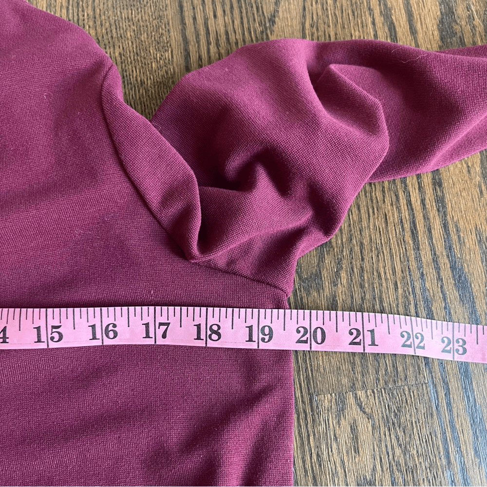 J. Jill Pure Jill Burgundy Cardigan Draped Two-Way Jacket or Wrap Long Sleeve