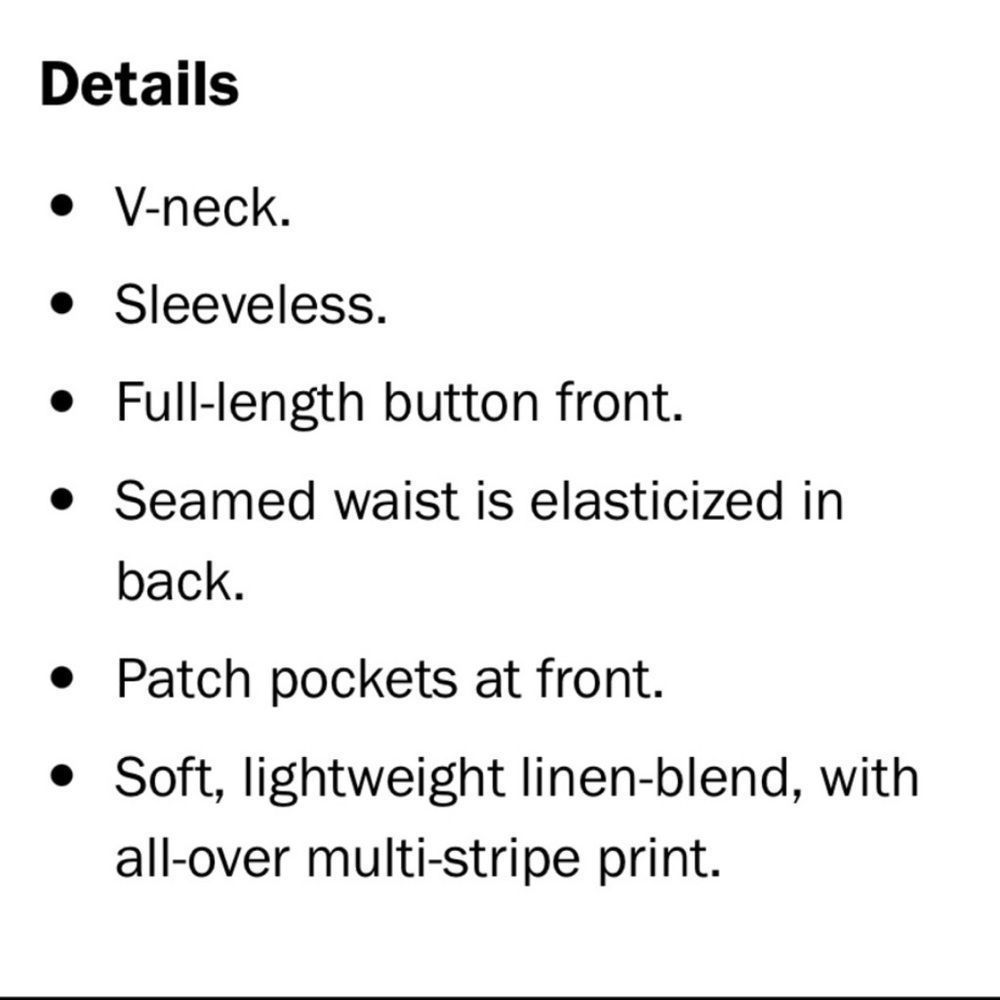 Old Navy Women’s Linen-Blend Striped Dress Size Small