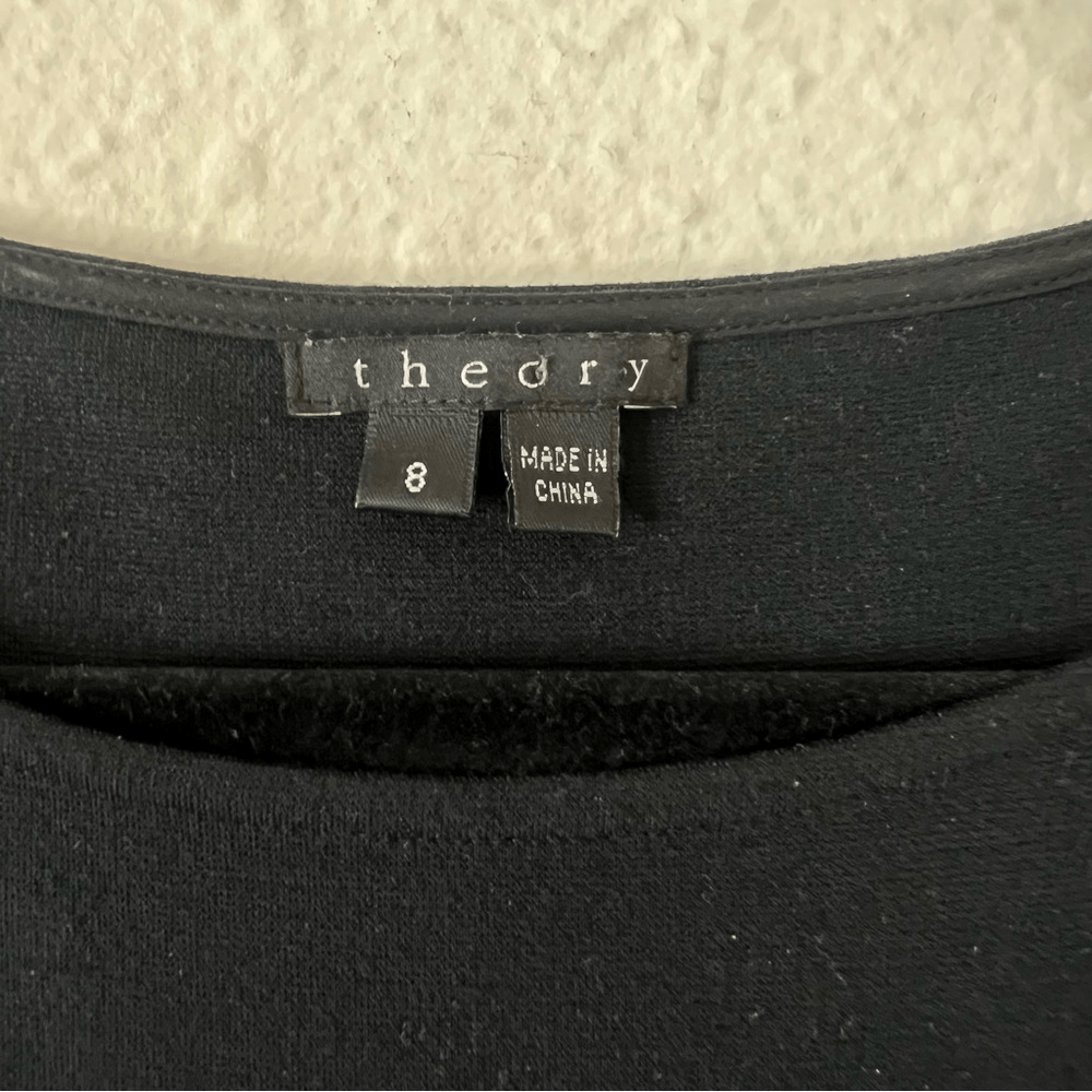 Theory Sleeveless Sheath Dress Size 8 Yeneth Brushstroke