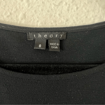 Theory Sleeveless Sheath Dress Size 8 Yeneth Brushstroke