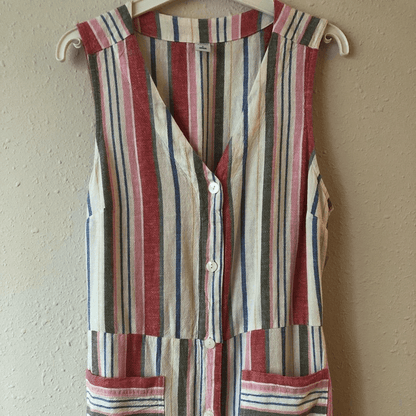 Old Navy Women’s Linen-Blend Striped Dress Size Small
