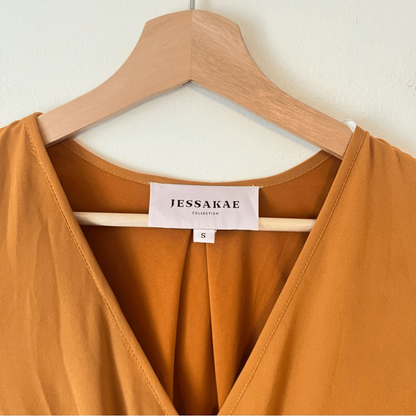 Jessakae Collection Marigold Long Maxi Dress Size Small Chiffon