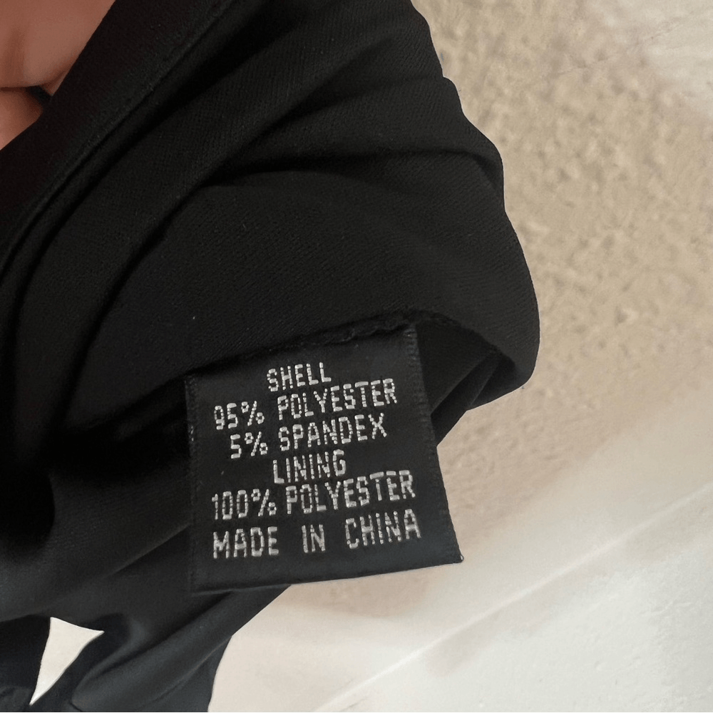 Adrianna Papell Black Sheath Career Cocktail Dress Size 12