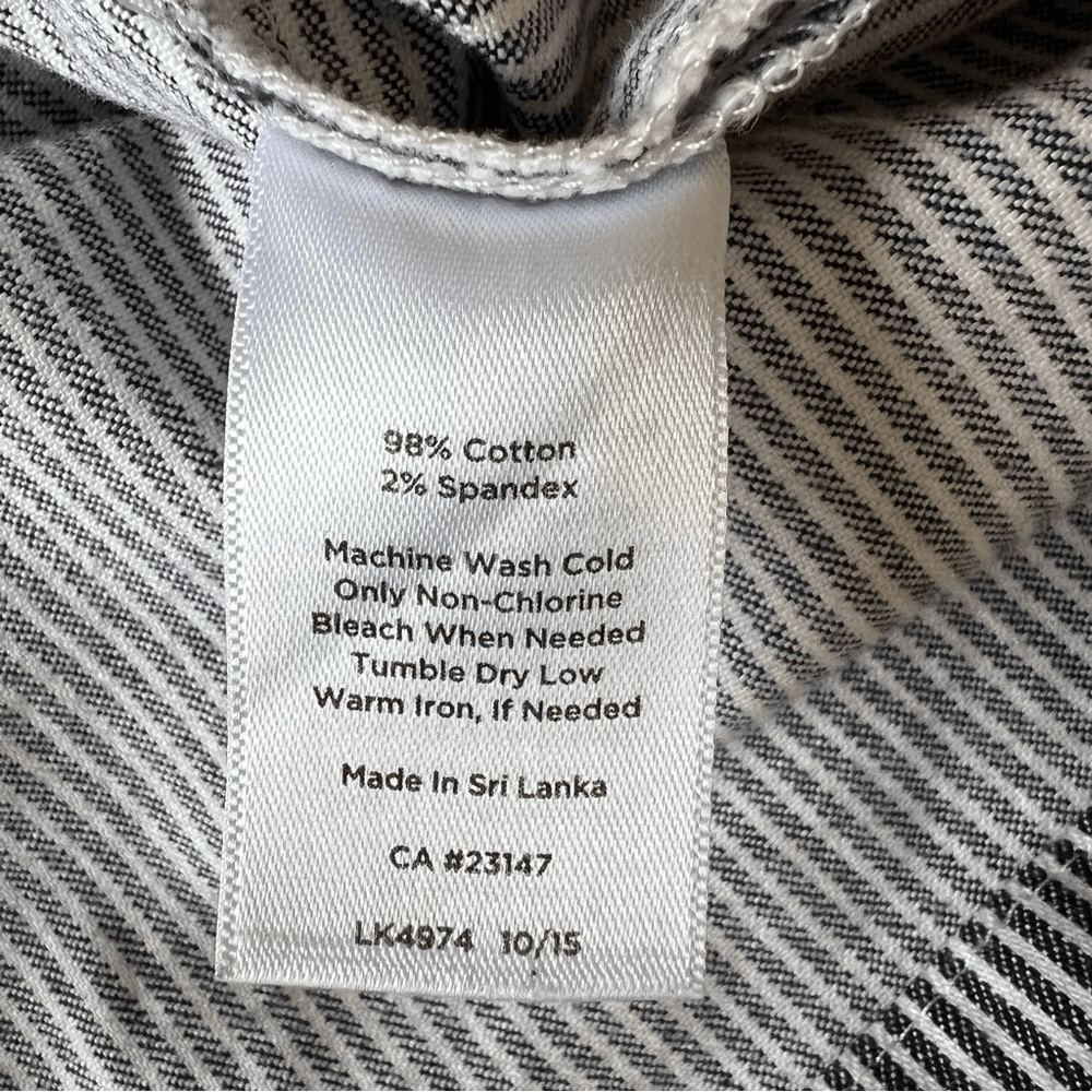 Talbots Striped Mini Skirt Size 14