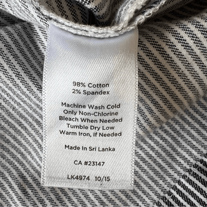 Talbots Striped Mini Skirt Size 14